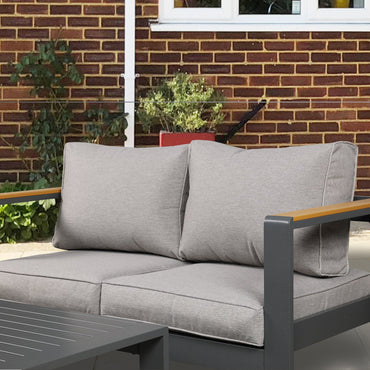 Outdoor Loveseat Sofa with Coffee Table Furniture Aoodor LLC   