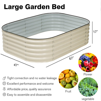 Oval Modular Aluzinc Raised Garden Bed.