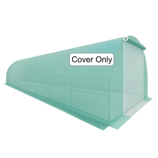 PE Greenhouse Cover 26'×10'×6.6', UV & Low Temperature Resistant & Waterproof & Durable  Aoodor    