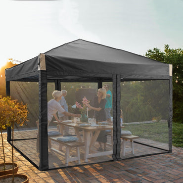 Pop Up Canopy Tent with Removable Mesh Sidewalls Gazebo part Aoodor LLC   