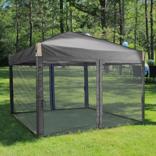 Pop Up Canopy Tent with Removable Mesh Sidewalls - Aoodor