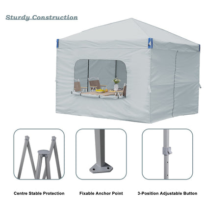 Pop Up Canopy Tent with Removable Mesh Window Sidewalls Gazebo part Aoodor LLC   