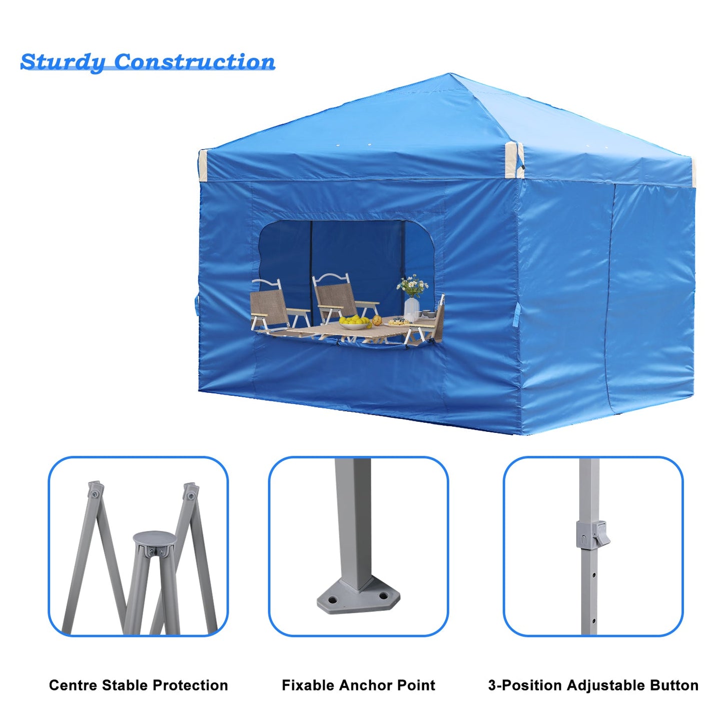 Pop Up Canopy Tent with Removable Mesh Window Sidewalls Gazebo part Aoodor LLC   