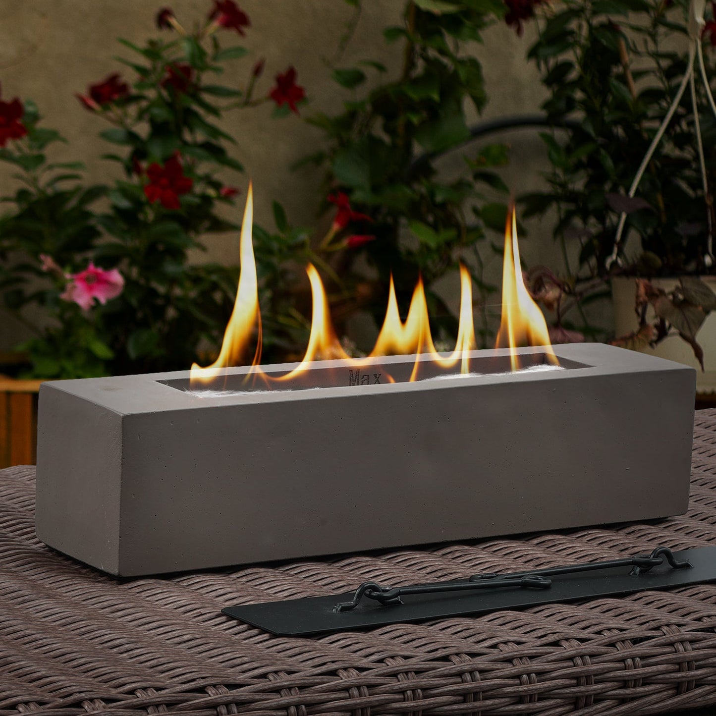 Portable Tabletop Fire Pit - Indoor/Outdoor Mini Fireplace for Balcony, Patio Decor Tool Aoodor LLC   