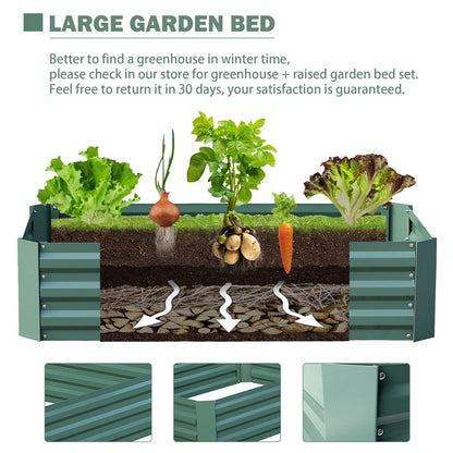 Raised Garden Bed Greenhouse Aoodor   